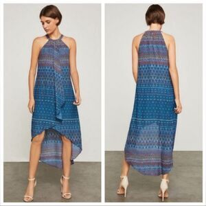 BCBGMAXAZRIA Lanna Dress High Low  Chiffon Smal